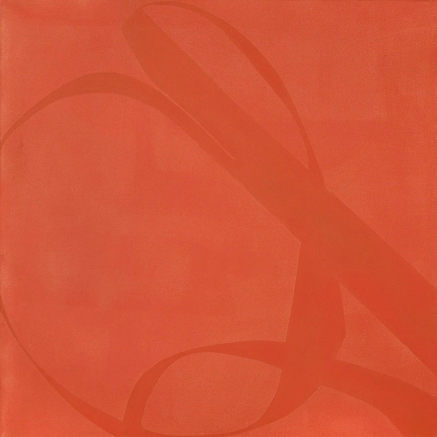 Ribbon (Red), 1967     acrylic on canvas 54 x 54 inches;  137.2 x 137.2 centimeters LSFA# 01476