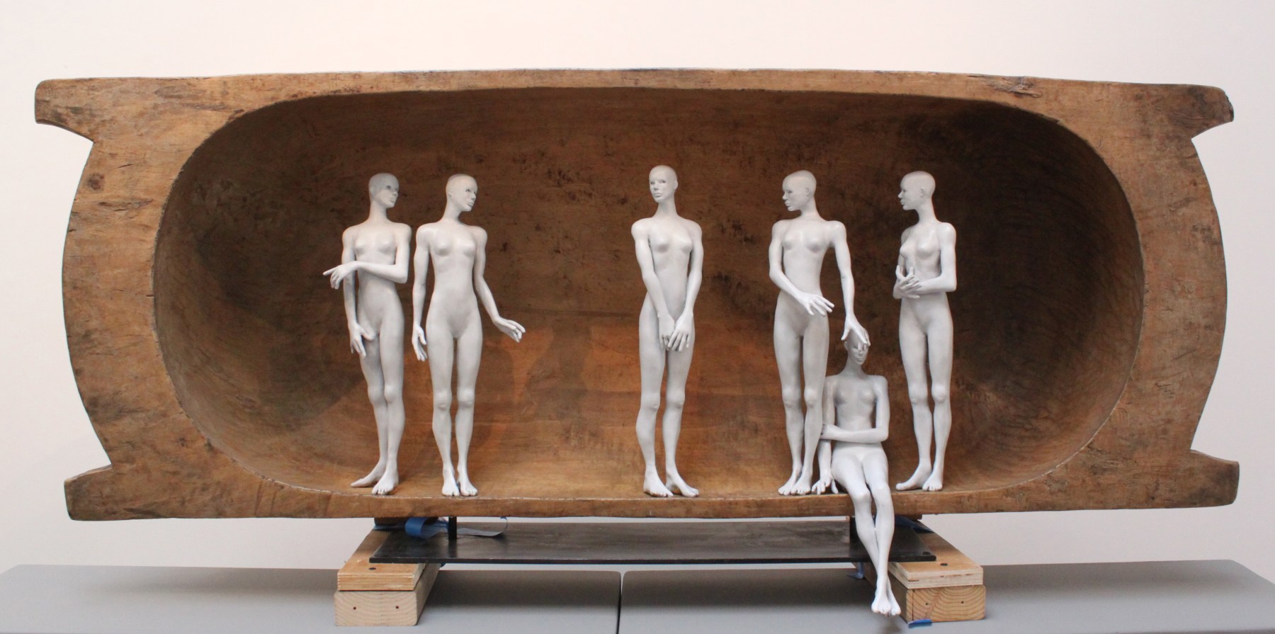 We have to go on, 2013     bronze, wood 22 x 52 x 15 inches;  55.9 x 132.1 x 38.1 centimeters LSFA# 13025