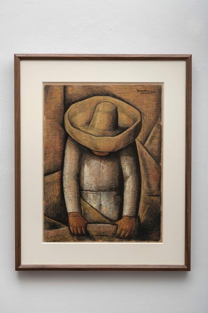 El Tortillero (The Tortilla Maker), c. 1937
Cont&amp;eacute; crayon and tempera on newsprint&amp;nbsp;(Los Angeles Times, March 21, 1937)
22 1/2 x 16 3/8 inches;&amp;nbsp; 57.1 x 41.6 centimeters
LSFA# 14532