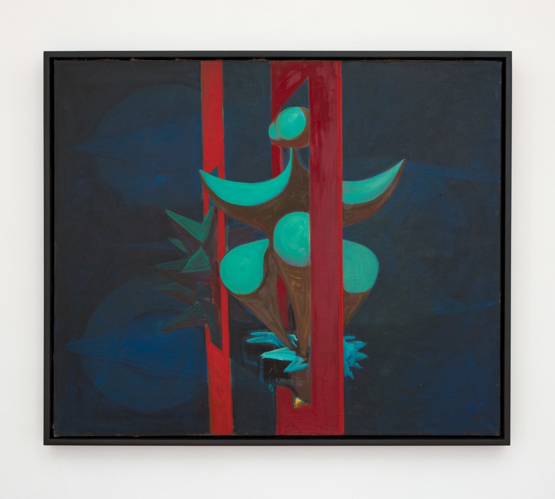 Lorser Feitelson (1898-1978) Untitled, Magical Forms, 1949 oil on canvas 30 x 36 inches; 76.2 x 91.4 centimeters LSFA# 00060