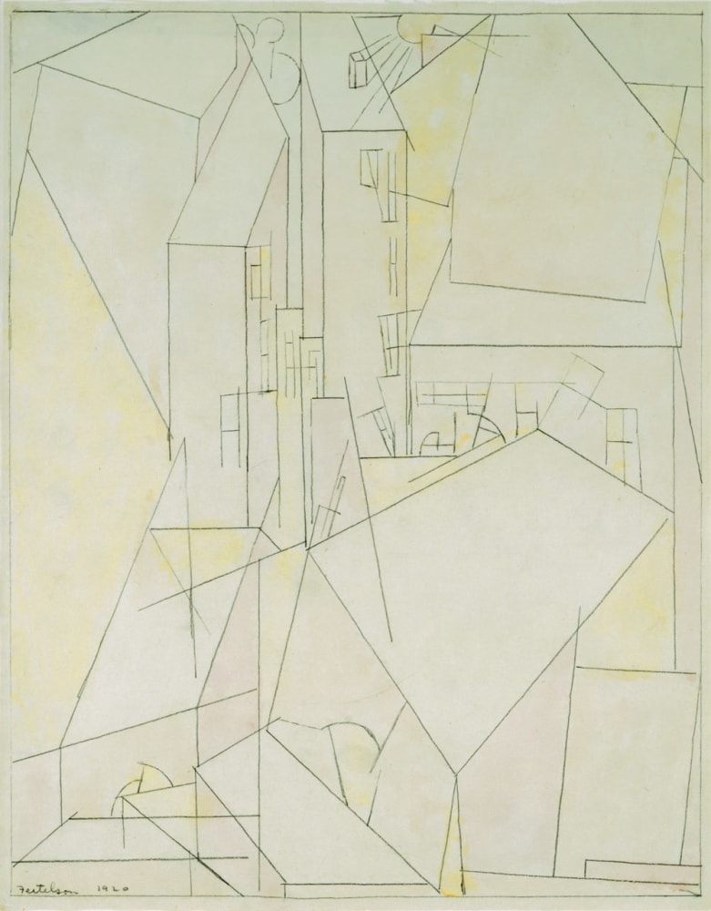 Architectural Abstraction--Buildings, 1920

Watercolor and pencil on paper

14 X 11 inches