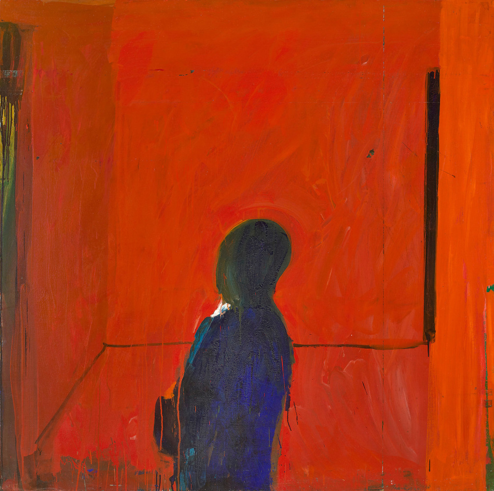 James Jarvaise (1924 - 2015) Untitled (Man in the Room Series), 1967     oil on canvas 60 x 60 inches;  152.4 x 152.4 centimeters LSFA# 12003