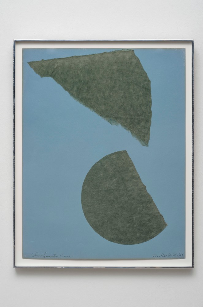 Three Quarter Moon, 1963, collage on paper 26 x 20 inches;  66 x 50.8 centimeters LSFA# 13241