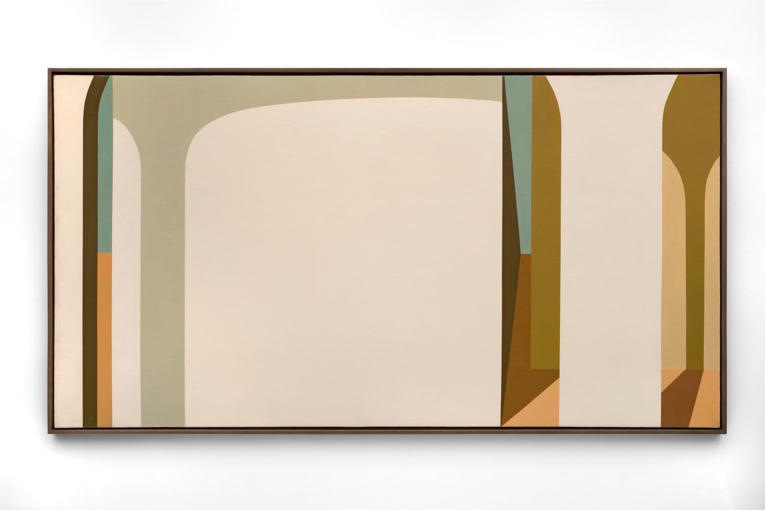 Helen Lundeberg (1908-1999) Arches 5, 1962  oil on canvas 48 x 91 inches;  121.9 x 231.14 centimeters LSFA# 10275