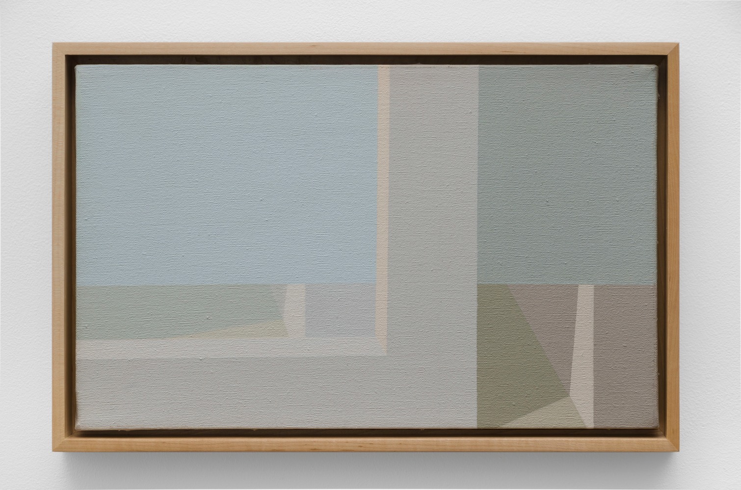 Helen Lundeberg (1908-1999) Double View, 1973 acrylic on canvas 10 x 16 inches; 25.4 x 40.6 centimeters ​LSFA# 10508