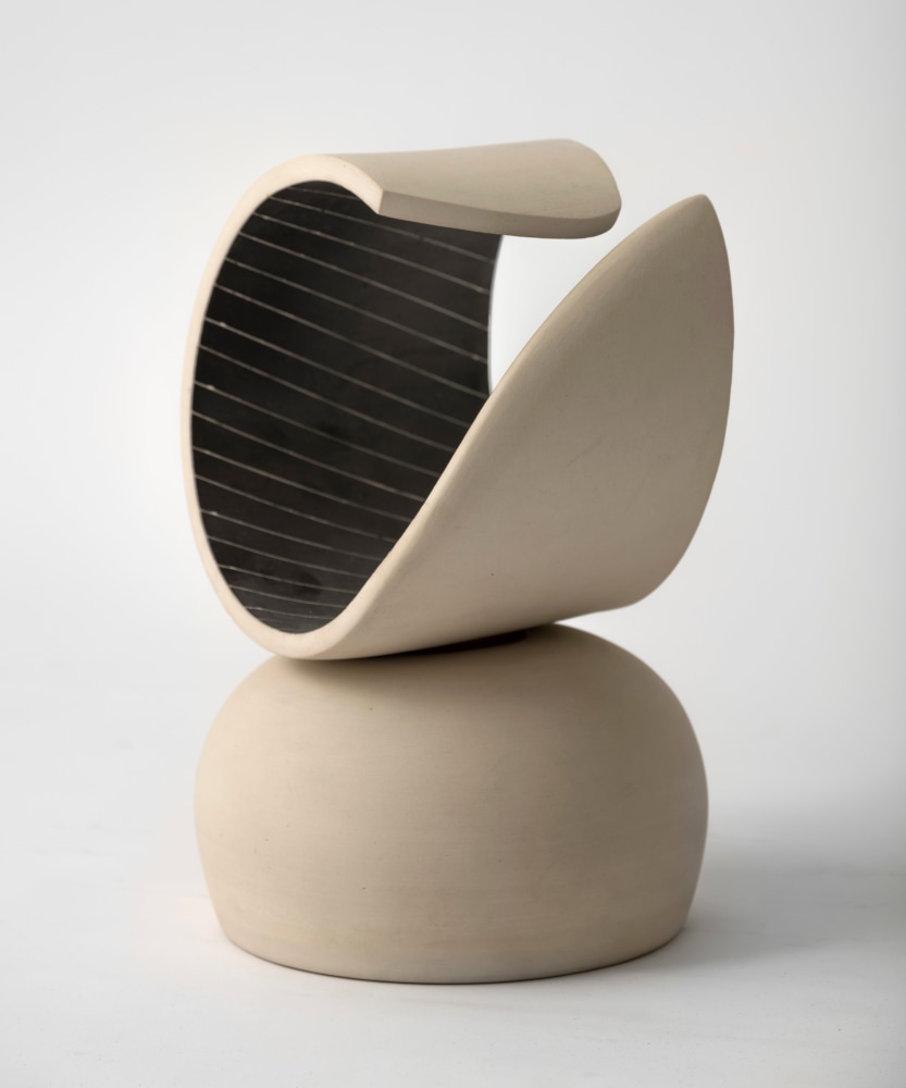 Harrison McIntosh (1914-2016) Untitled, 1989 extruded and hand thrown stoneware 11 x 7 inches; 27.9 x 17.8 centimeters LSFA# 15165