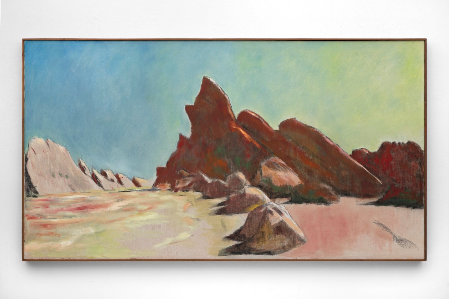 Vasquez Rocks, 1980, oil on canvas 46 x 84 inches;  116.8 x 213.4 centimeters LSFA# 10650