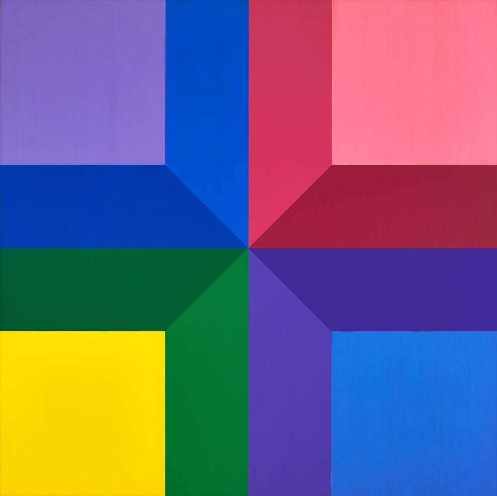 #10, 1974  oil on canvas 48 x 48 inches; 121.9 x 121.9 centimeters