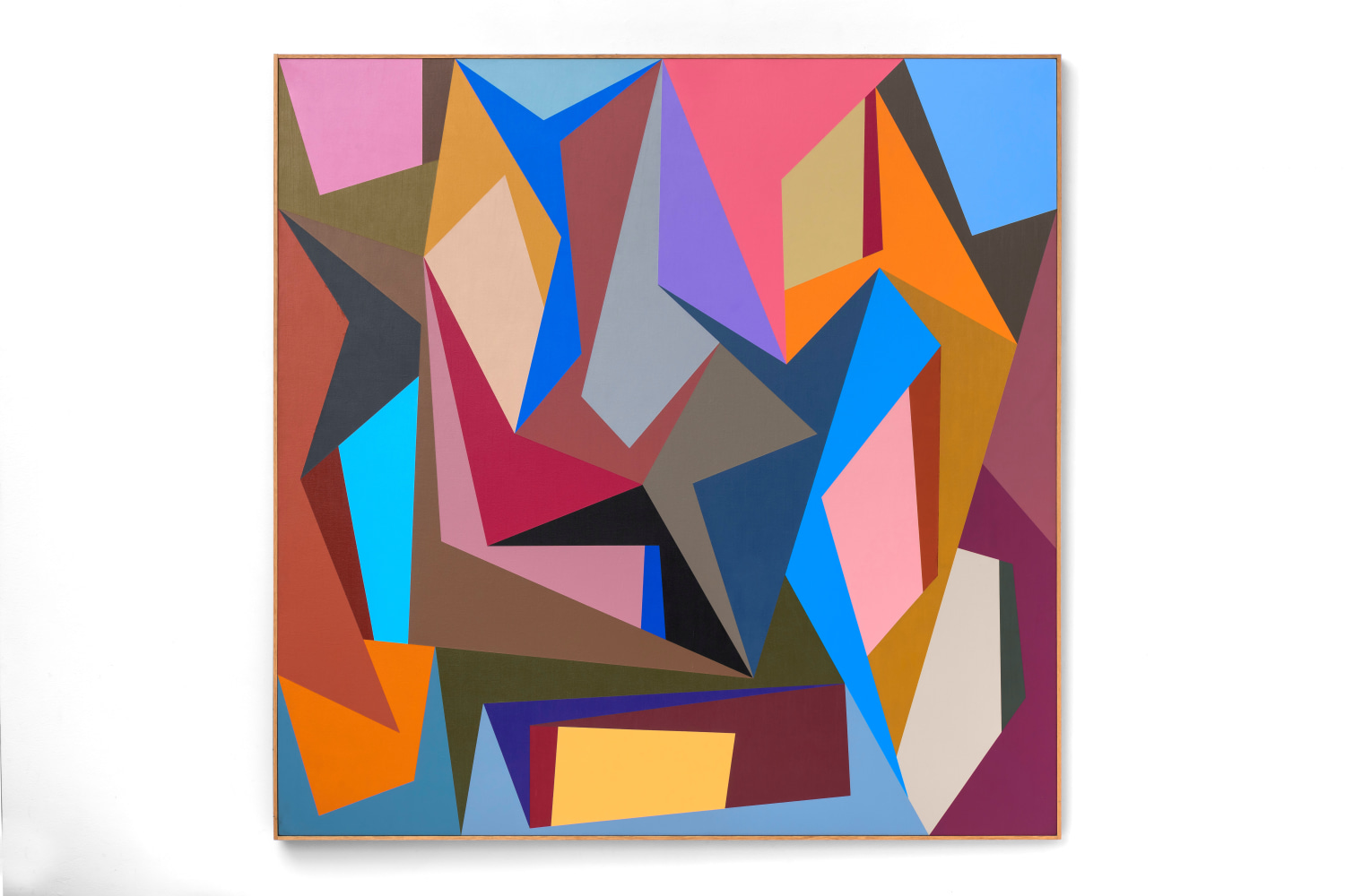 Karl Benjamin (1925-2012) #7, 1989     oil on canvas 60 x 60 inches;  152.4 x 152.4 centimeters LSFA# 12330