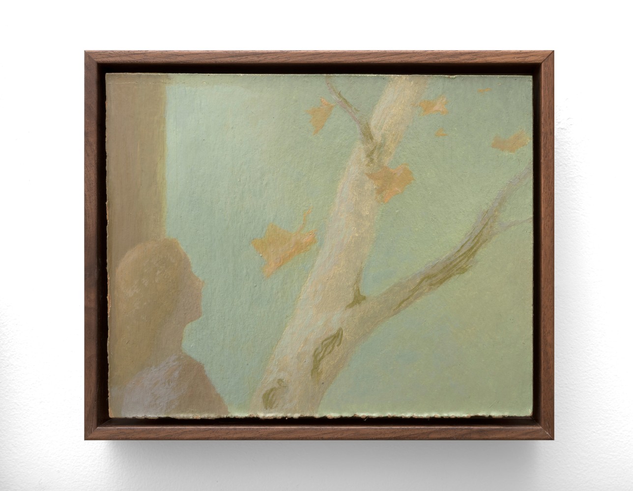 Falling Leaves, 1950  oil on carton 8 x 10 inches;  20.3 x 25.4 centimeters LSFA# 15273
