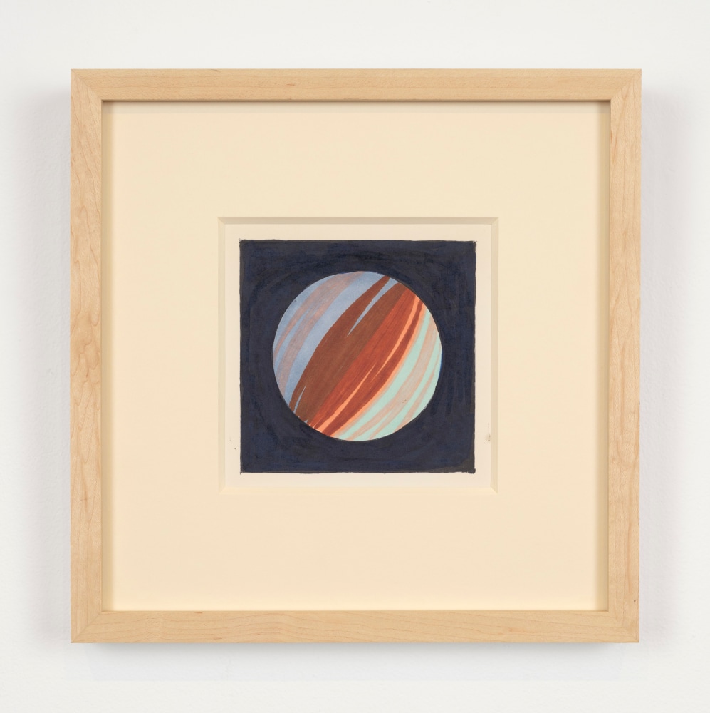 Helen Lundeberg (1908-1999)
Study for Planet Series, c. 1971&amp;nbsp;
marker on card
5 x 5 inches;&amp;nbsp;&amp;nbsp;12.7 x 12.7 centimeters
LSFA# 16091&amp;nbsp;