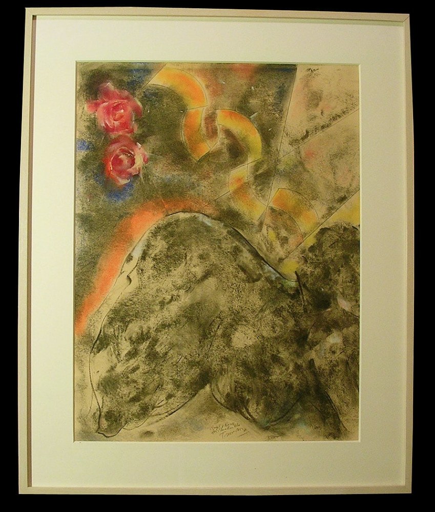 Angel and Rose for Leaden Echo, 1989

charcoal and pastel on paper
