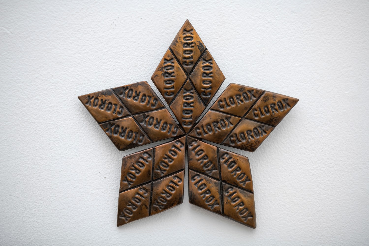 Chris Collins (b. 1980) Clorox Star, 2021   bronze, unique 7 x 7 x 1/4 inches; 17.8 x 17.8 x 0.6 centimeters LSFA# 14967