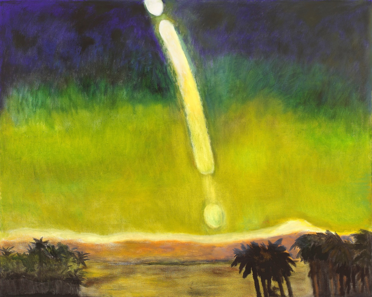 Frederick Wight (1902-1986)
Moon Descending Beyond Date Palms, 1984&amp;nbsp;
oil on canvas
48 x 60 inches;&amp;nbsp;&amp;nbsp;121.9 x 152.4 centimeters
LSFA# 10688&amp;nbsp;
