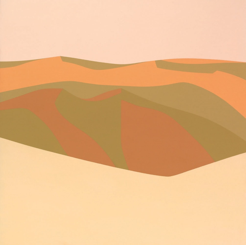 Helen Lundeberg (1908-1999)
Desert Hills, 1967
acrylic on canvas
40 x 40 inches; 101.6 x 101.6 centimeters
LSFA# 1228&amp;nbsp;