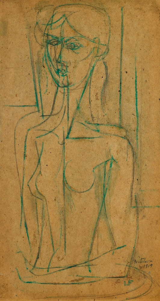 Half-Figure (Green Woman), 1919

Oil on carton

18 x 10 inches