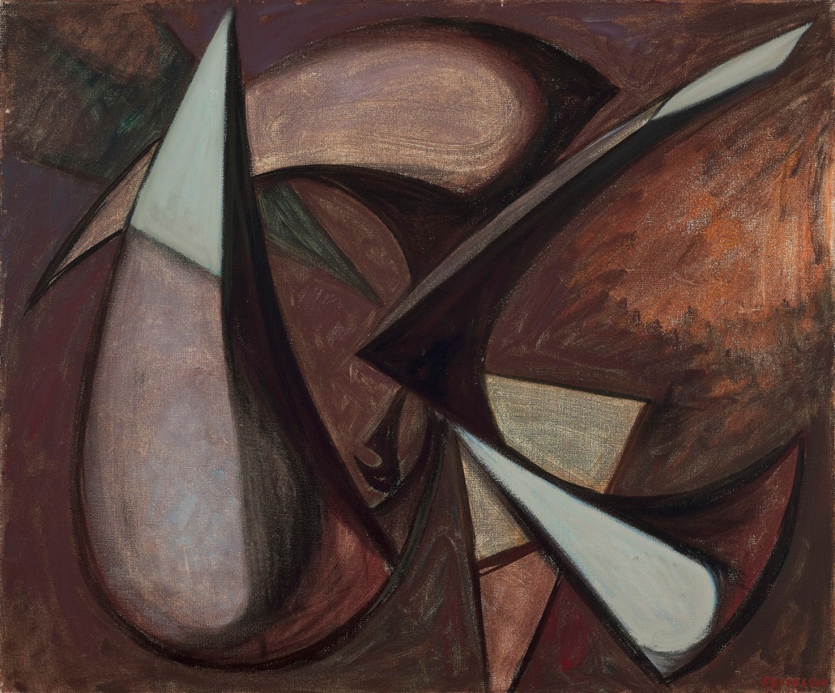 Lorser Feitelson (1898-1978)

Prometheus, 1949

oil on canvas

30 x 36 in; 76.2 x 91.4 cm
