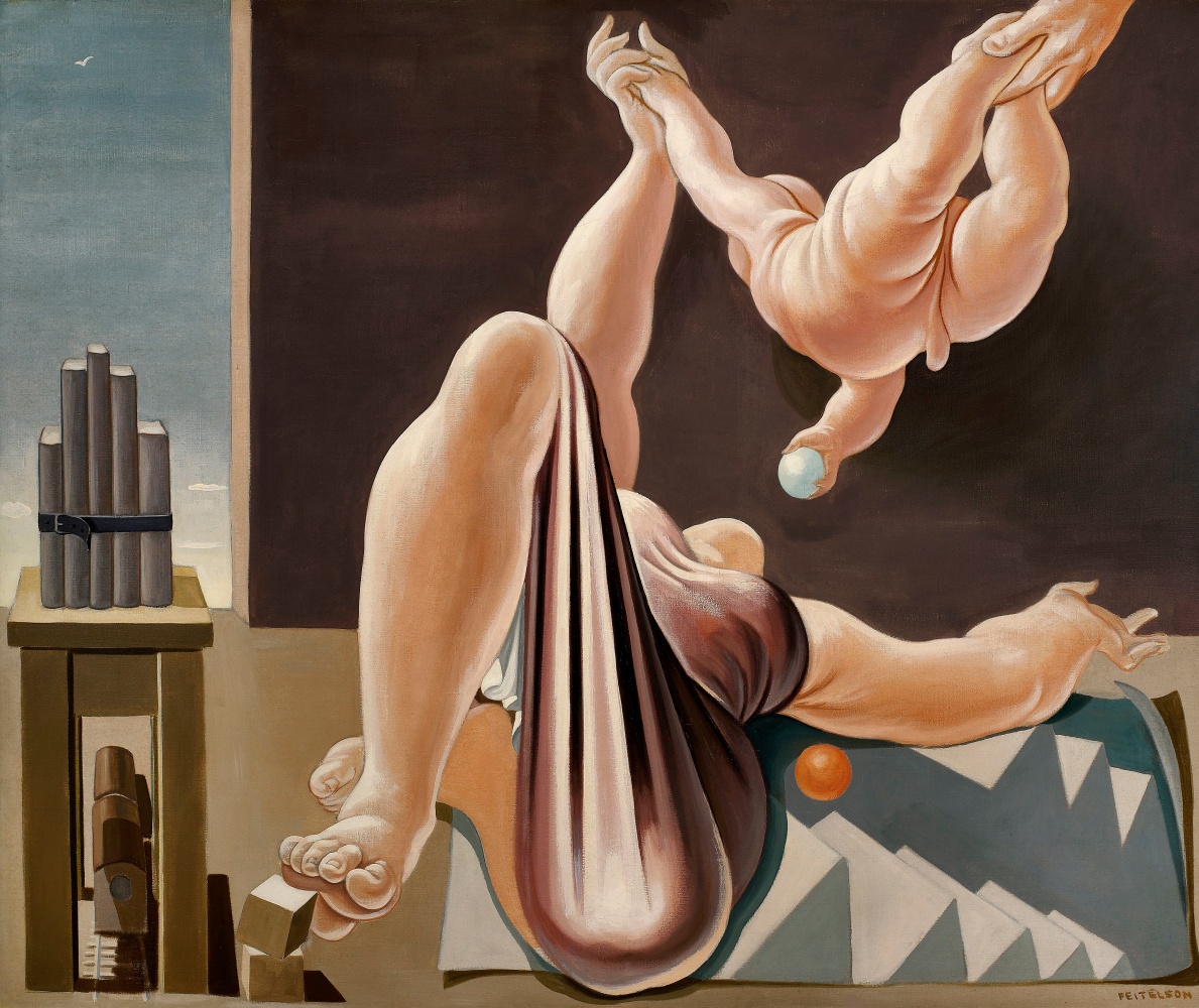 Flight over New York at Twilight, 1935-36 oil on canvas 54 x 64 inches; 137.2 x 162.6 centimeters LSFA# 01386