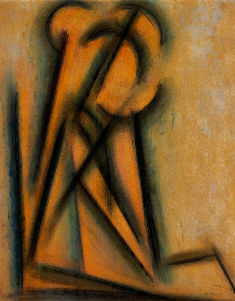 Lorser Feitelson (1898-1978)

Figure (Kinetic Organization),&amp;nbsp;1919-20

oil on carton

28 &amp;frac12; x 22 &amp;frac34; in; 72.4 x 57.8 cm