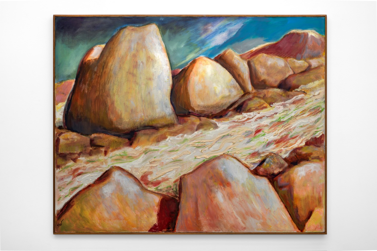 Frederick Wight (1902-1986) Cloudburst Over Santa Rosa, 1984  oil on canvas 40 x 50 inches;  101.6 x 127 centimeters LSFA# 10647