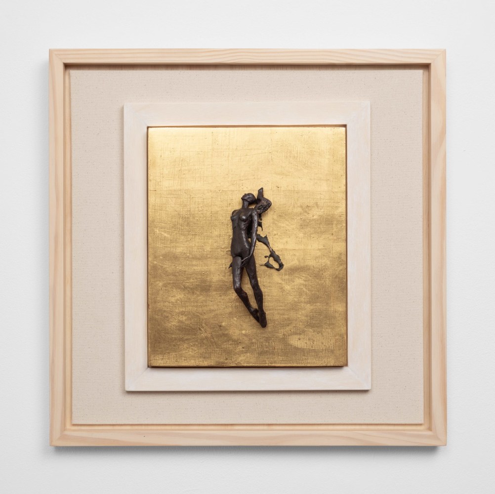 Cecilia Z. Miguez (b. 1955)
Ascending Arc, 2025
bronze, gold leaf, wood, and canvas
20 1/8 x 20 1/8 x 3 inches;&amp;nbsp; 51.1 x 51.1 x 7.6 centimeters
LSFA# 16446