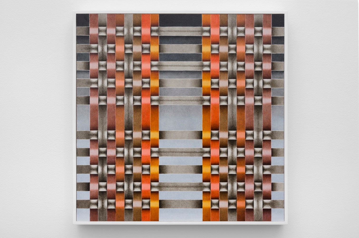 Weaving #15, 2011  gouache and synthetic resin on panel 24 x 24 inches; 61 x 61 centimeters LSFA# 11954