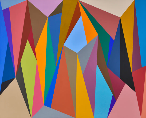 Karl Benjamin (1925-2012)
#3, 1990&amp;nbsp;&amp;nbsp;&amp;nbsp;&amp;nbsp;
oil on canvas
48 x 60 inches;&amp;nbsp;&amp;nbsp;152.4 x 121.9 centimeters
LSFA# 12332&amp;nbsp;