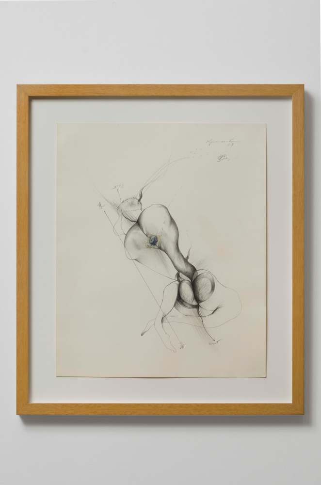 Matsumi Kanemitsu (1922-1992) Untitled (East-West), 1967 pencil on paper 17 x 14 inches; 43.2 x 35.6 centimeters LSFA# 13771