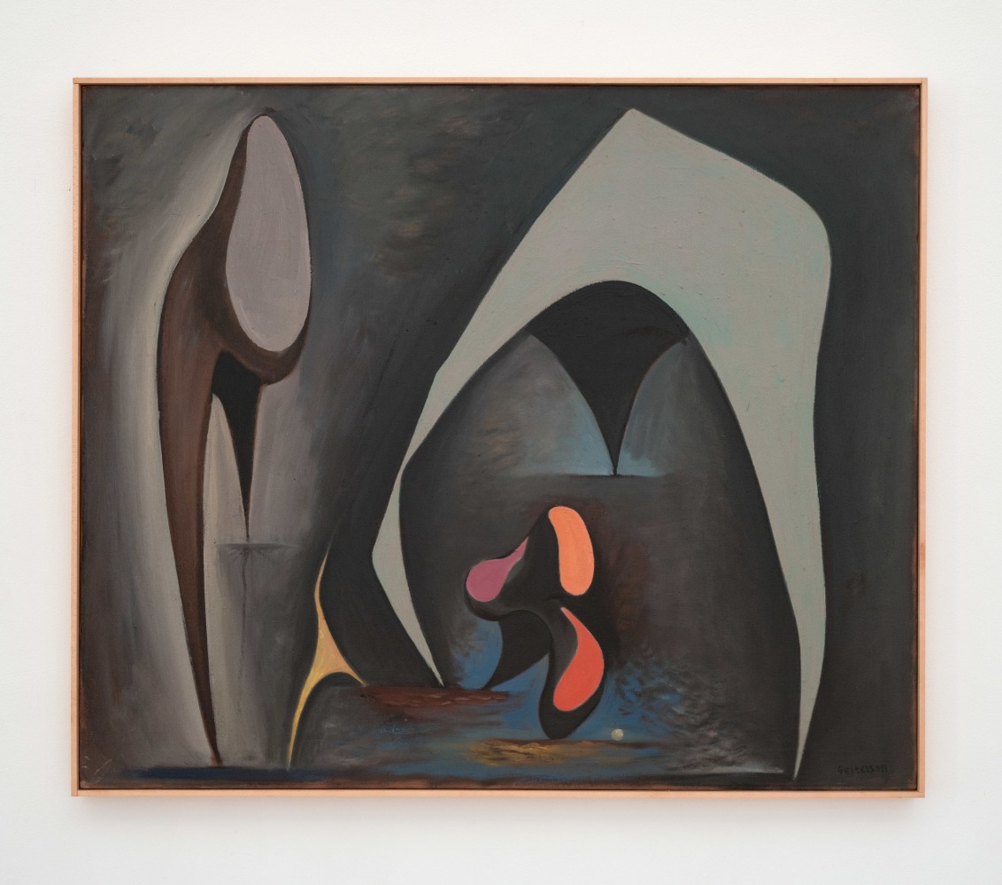 Magical Forms, 1945  oil on canvas 30 x 36 inches; 76.2 x 91.4 centimeters LSFA #1508