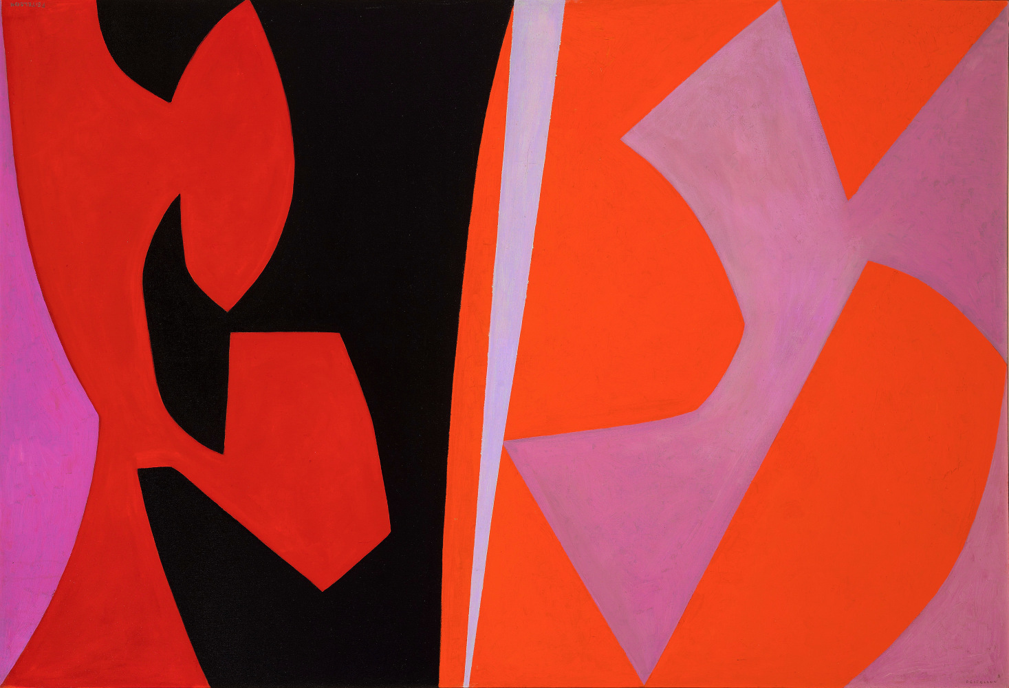 Magical Space Forms, 1952 - 1954 oil on canvas 45 x 66 inches; 114.3 x 167.6 centimeters LSFA #00112