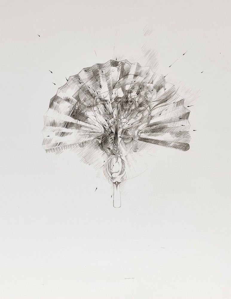 Bruce Conner

Fan, 1960

graphite on paper

25 &amp;frac12; x 19 &amp;frac12; inches; 64.8 x 49.5 centimeters

LSFA# 11745
