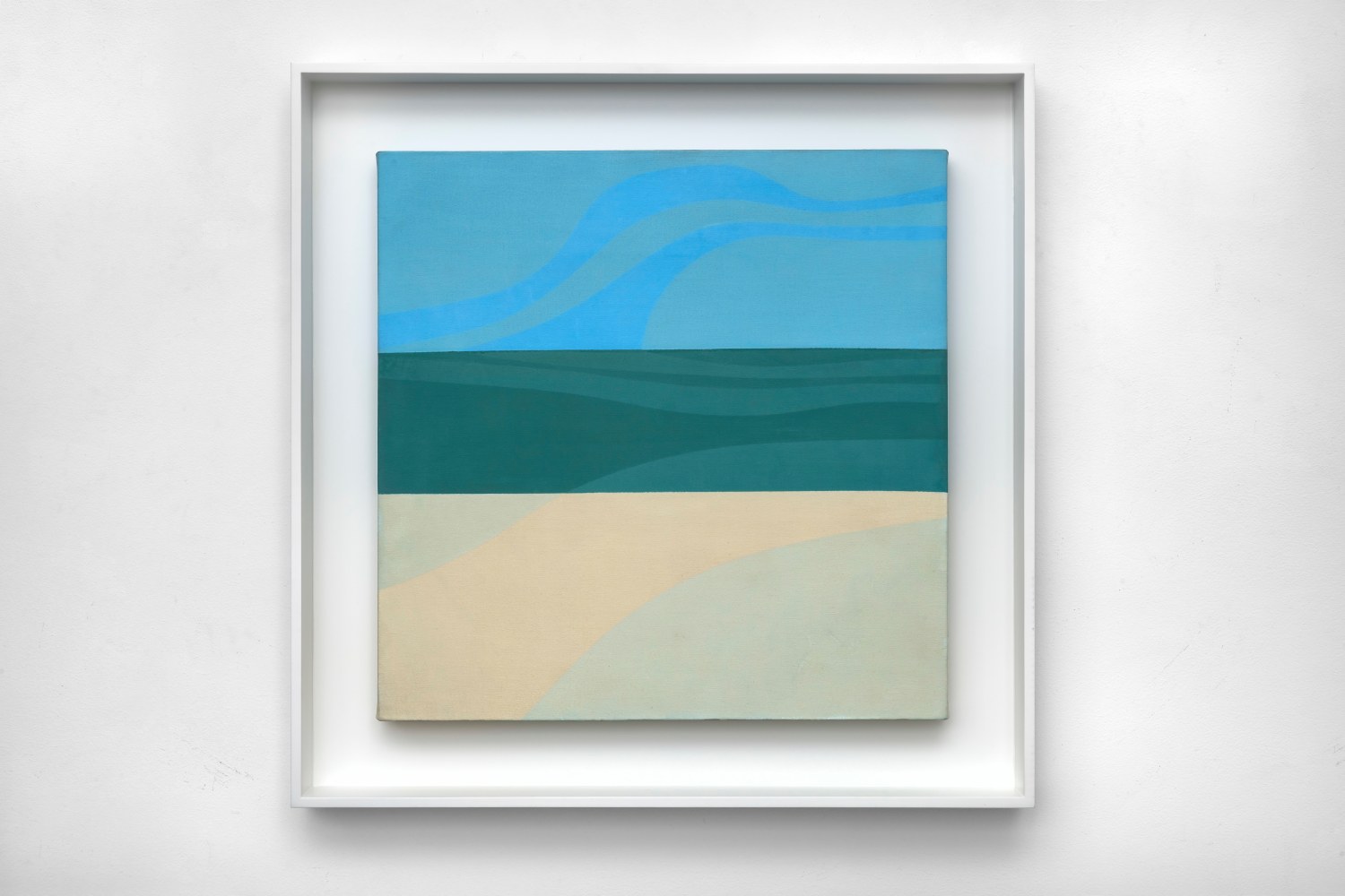 Beach, 1970     acrylic on canvas 20 x 20 inches;  50.8 x 50.8 centimeters LSFA# 15230