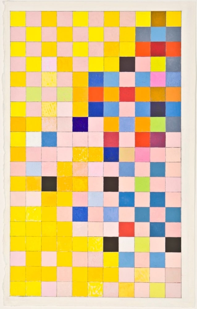 Jeremy Gilbert-Rolfe Grid, 2012 gouache on paper 30 x 16 inches; 76.2 x 40.6 centimeters LSFA# 13599