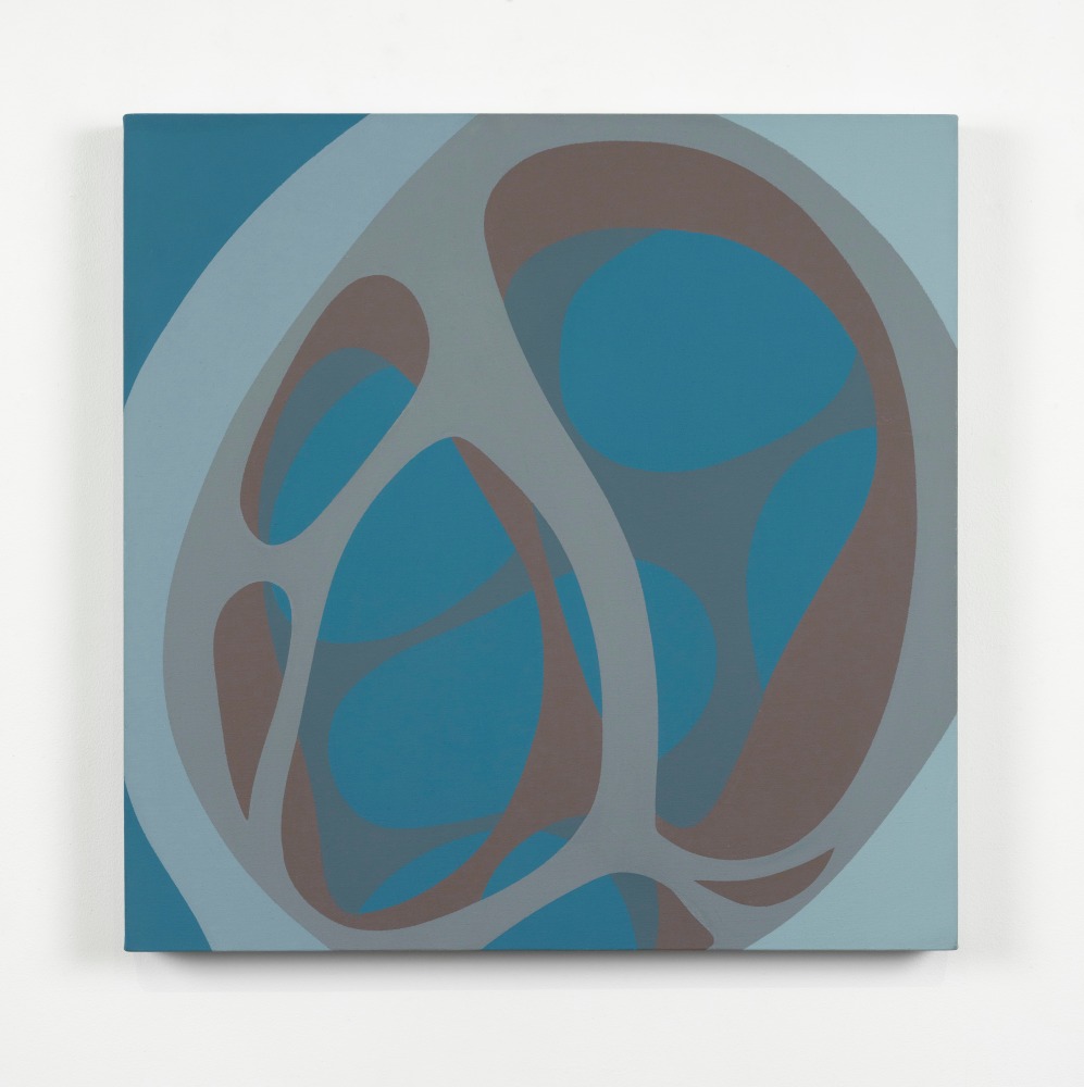 Untitled (Forms in Space), 1970  acrylic on canvas  30 x 30 inches; 76.2 x 76.2 centimeters  LSFA# 11293