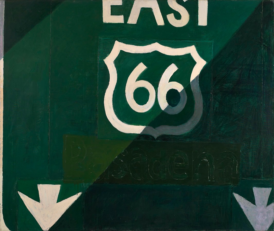Pasadena or East 66 (Sign series), 1962     oil on canvas 60 x 72 inches;  152.4 x 182.9 centimeters LSFA# 12128