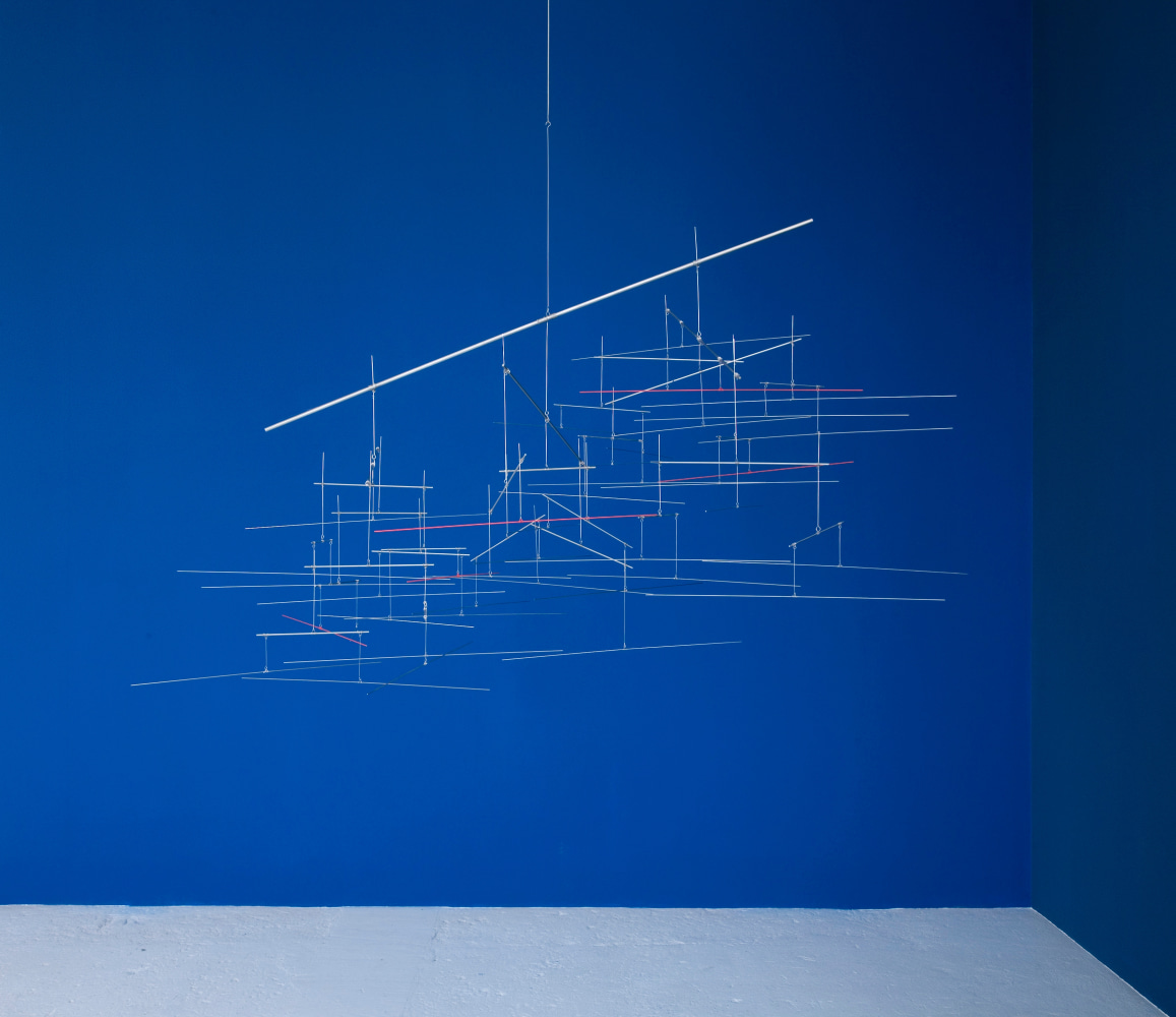 Linienschiff 20:31, 2012     stainless steel and red pigment 45 1/4 x 69 1/4 x 53 1/2 inches;  115 x 176 x 136 centimeters LSFA# 13260