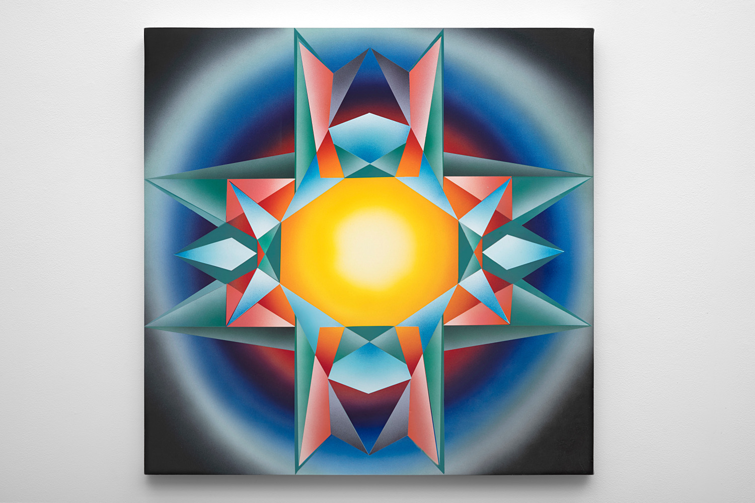 Mary Anna Pomonis (b. 1973),  Sailor Venus, 2019  acrylic airbrush on canvas over panel 30 x 30 inches;  76.2 x 76.2 centimeters LSFA# 15300