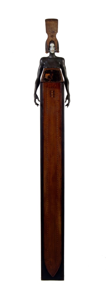 Cecilia Z. Miguez (b. 1955)
The Queen, 2008&amp;nbsp;&amp;nbsp;&amp;nbsp;&amp;nbsp;
bronze, iron, wood
73 x 10 x 8 inches;&amp;nbsp;&amp;nbsp;185.4 x 25.4 x 20.3 centimeters
LSFA# 11036&amp;nbsp;