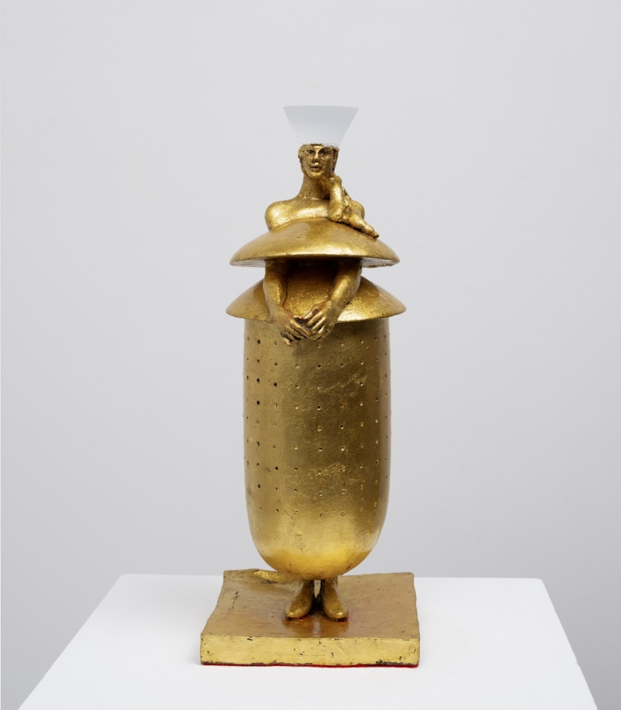 Cecilia Z. Miguez (b. 1955) The Red Carpet, 2025 bronze, gold leaf, and resin 12 3/4 x 5 1/2 x 5 inches; 32.4 x 14 x 12.7 centimeters LSFA# 16439