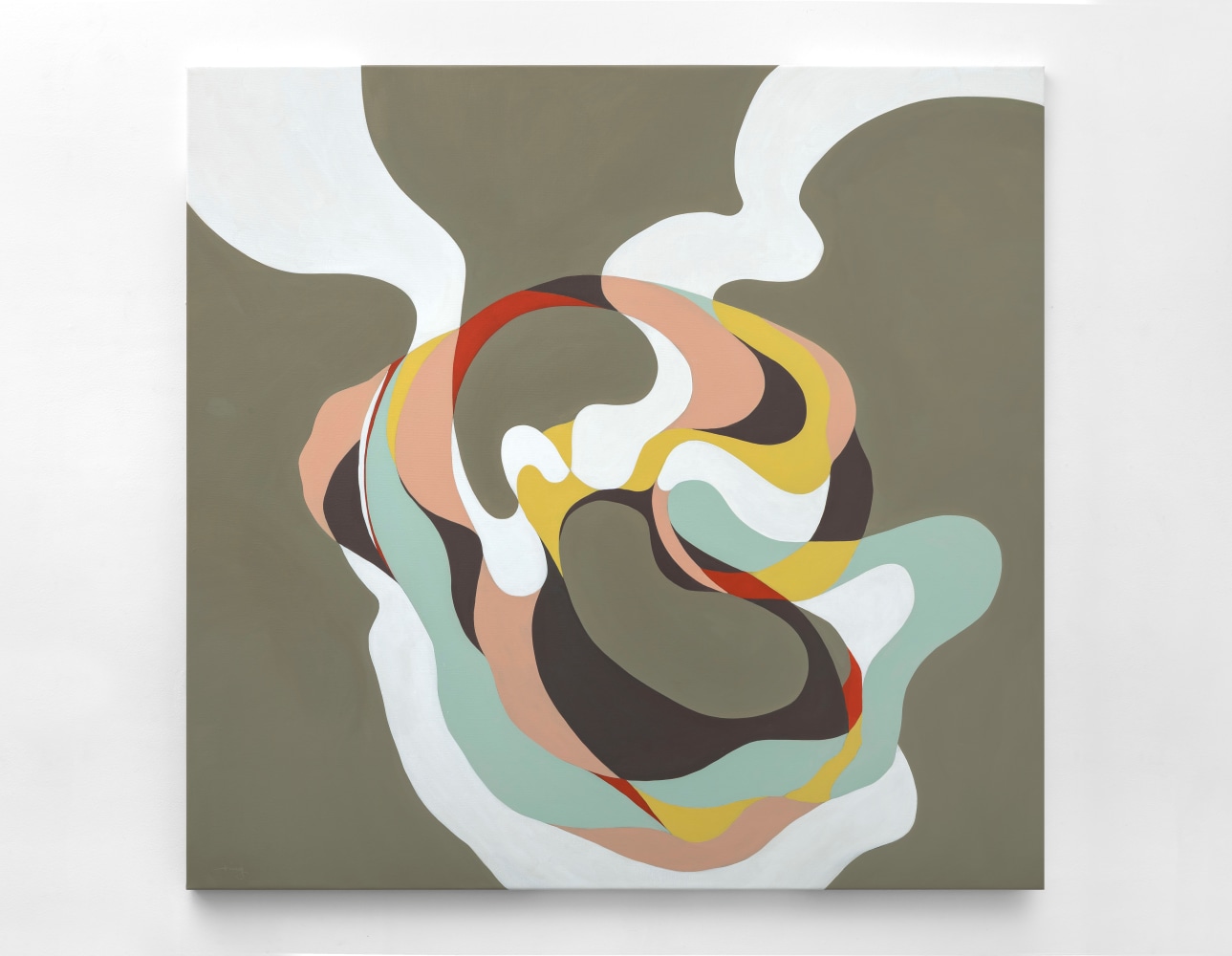 Mimi Chen Ting (1946-2022) Baby in the House, 2012 acrylic on canvas 52 x 54 inches; 132.1 x 137.2 centimeters LSFA# 15542