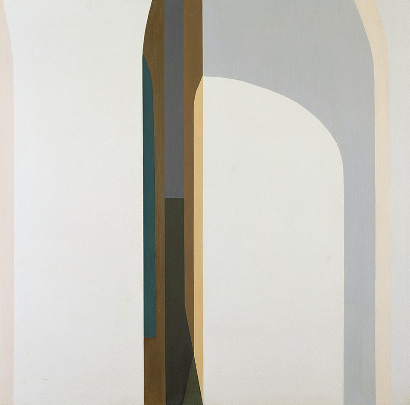 Helen Lundeberg&amp;nbsp;(1908-1999)&amp;nbsp;

Arches I, 1962
oil on canvas
36 x 36 inches; 91.4 x 91.4 centimeters