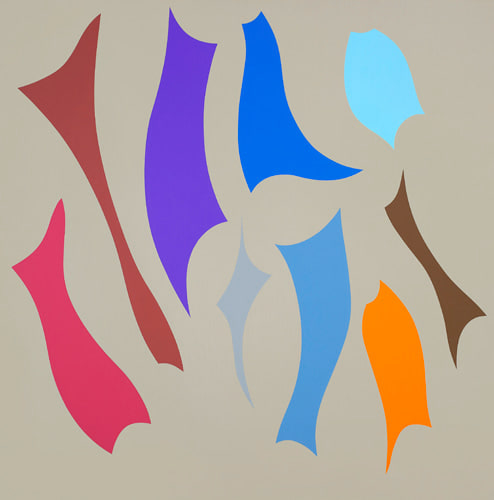 #4, 1992  oil on canvas 48 x 48 inches; 121.9 x 121.9 centimeters