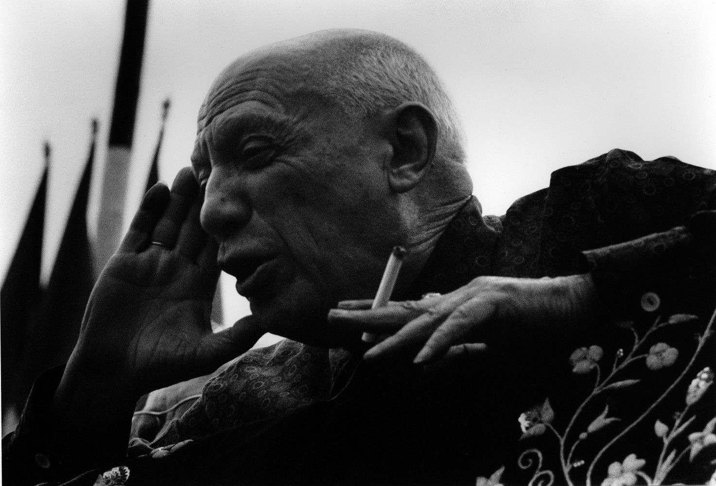 Picasso, Fr&amp;eacute;jus, 1962

silver gelatin print, edition 2/30

11.81 x 15.75 inches; 30 x 40 centimeters

LSFA# 11176