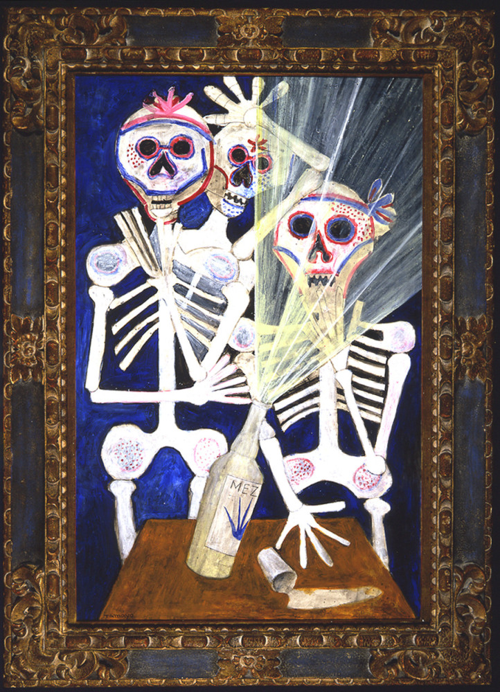 Rufino Tamayo (1899-1991)

El dia de los Muertos, 1980

gouache, acrylic, graphite on board

39 3/8 x 26 inches