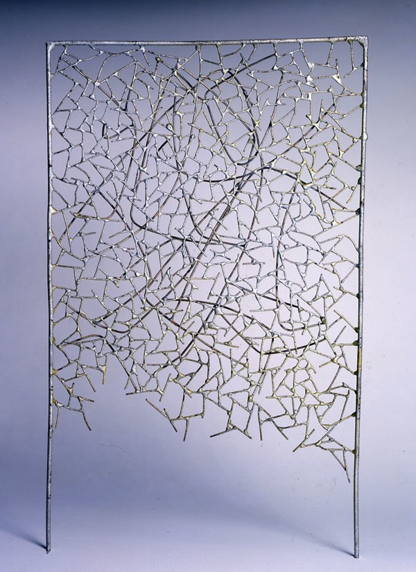 Claire Falkenstein

Never Ending Screen, 1965

copper with gold and silver paint

21 x 13.25 x 2 in; 53.3 x 33.7 x 5.1 cm&amp;nbsp;&amp;nbsp;&amp;nbsp;&amp;nbsp;&amp;nbsp;&amp;nbsp;