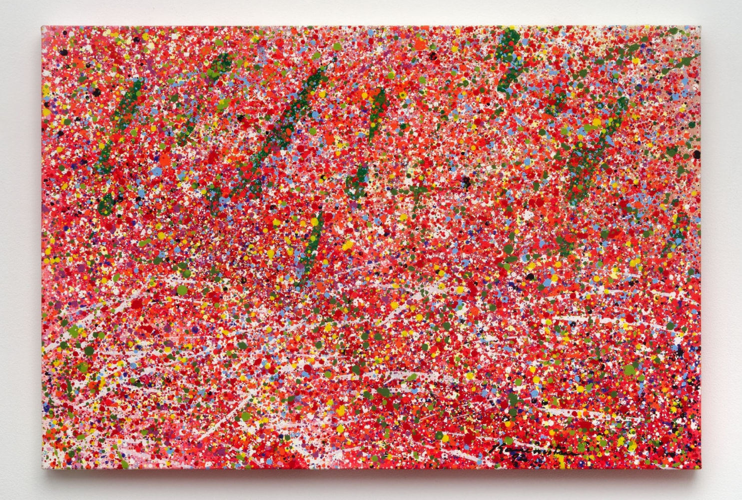 Matsumi Kanemitsu (1922-1992)
Untitled (K), 1992&amp;nbsp;&amp;nbsp;&amp;nbsp;&amp;nbsp;
acrylic on canvas
24 x 36 1/2 inches;&amp;nbsp;&amp;nbsp;61 x 92.7 centimeters
LSFA# 14000&amp;nbsp;
