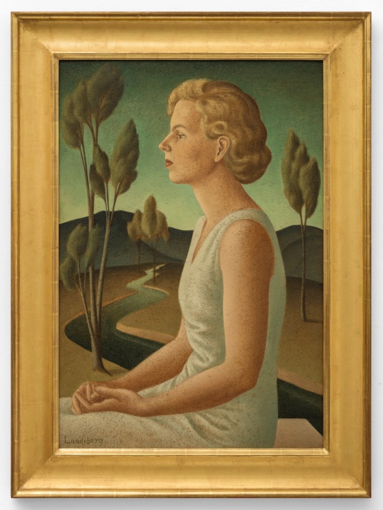 Portrait of Inez, 1933     oil on Celotex 36 x 24 1/2 inches;  91.4 x 62.2 centimeters LSFA# 00096