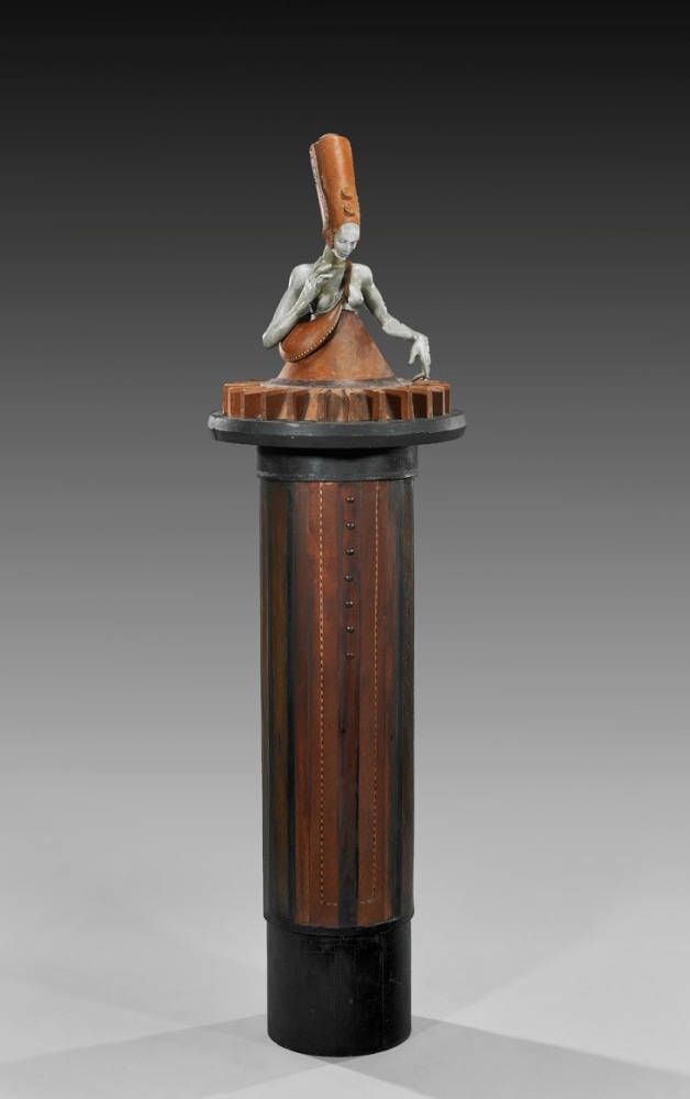 Roulette, 2011
bronze, wood, &amp;amp; mixed media
75 x 22 x 22 inches; 190.5 x 55.9 x 55.9 cm
LSFA# 11855