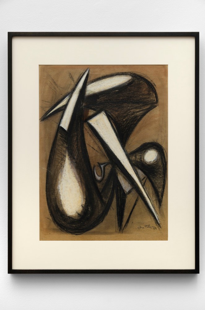 Lorser Feitelson (1898-1978) Untitled (Magical Forms: Prometheus), 1949 pastel on cardstock 20 3/4 x 15 1/4 inches; 52.7 x 38.7 centimeters LSFA# 13853