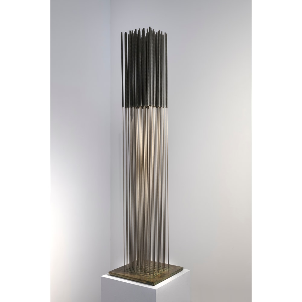 Sonambient, c. 1970s    steel with bronze base 52 x 11 3/4 x 11 3/4 inches;  132 x 30 x 30 centimeters LSFA# 12414